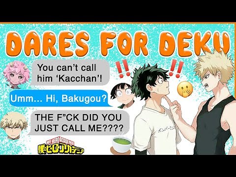 Deku CALLS Kacchan 'BAKUGOU' FOR A DAY! 😯 BNHA Texts - MHA Chat - BakuDeku