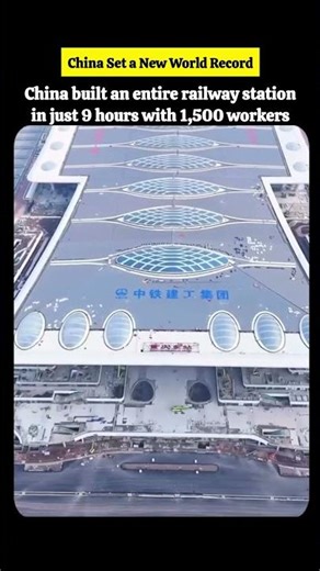 How China Built an Entire Railway Station in Less Than a Day!