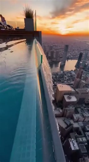 Rooftop Infinity Pool Disaster Caught in 8K | Extreme Glass Wall Explosion