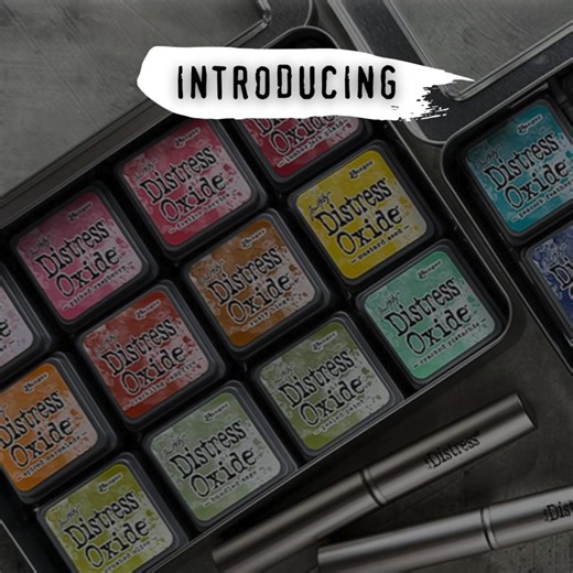 Distress Mini Oxide Ink Pads Mini Blending Brushes are here! 🎉 Six new kits—each packed with four colors to mix, match, and blend your way. | Ranger Ink