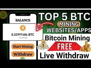 TOP Free 5 Bitcoin Mining Apps/Websites For Android and IOS! | Noman Fida