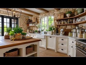 Antique Finds & Rustic Style | European Farmhouse Kitchen Inspiration 2025
