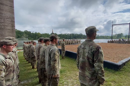 The Ranger Creed - repeat after me! Recognizing that I volunteered as a Ranger, fully knowing the hazards of my chosen profession, I will always endeavor to uphold the prestige, honor, and high esprit de corps of the Rangers. Acknowledging the fact that a Ranger is a more elite Soldier who arrives at the cutting edge of battle by land, sea, or air, I accept the fact that as a Ranger my country expects me to move further, faster and fight harder than any other Soldier. Never shall I fail my comra