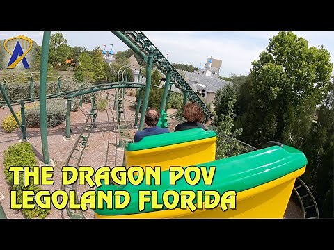 The Dragon Roller Coaster POV at Legoland Florida Resort