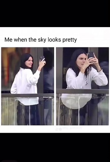 Me When The Sky Looks Pretty