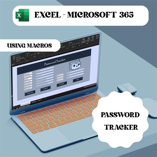 Nightowl - Editable Excel Password Tracker Template | Password Manager Spreadsheet - Etsy Australia