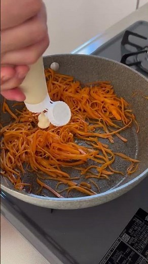 Carrot Mayonnaise Bonito Flake Salad #cooking #easyrecipe #shorts