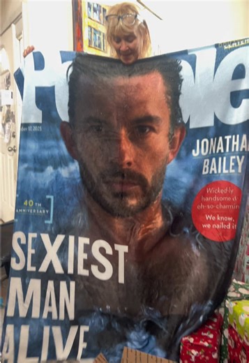 We are just a Jonathan Bailey fan club over here #jonathanbailey #christmas #christmaspresent #mom #fiyero