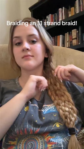 Who wants to see me braid a 33 strand braid 😂🙈 #braid #longhair #hair #braiding #11strandbraid | Annalise Haley