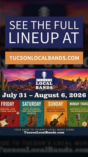 🎶 Tucson's live music scene is packed again this week!