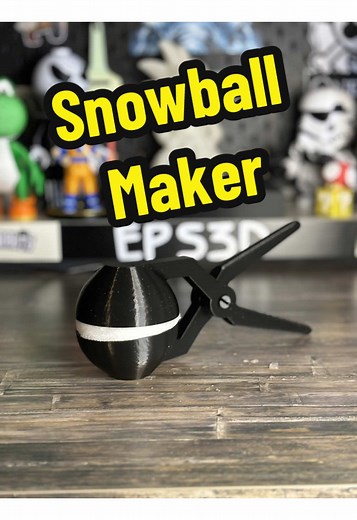 3D Printed Snowball Maker Using Bambulab P1S