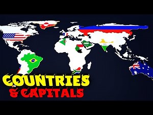195 Country Name and Capital Name list | Countries and Capital | Map