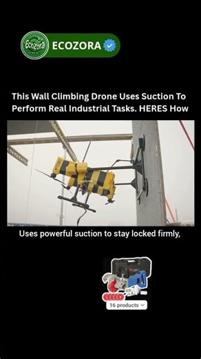 This Drone Sticks To Walls And Works 🤯 #robotics #futuretech #technology #innovation