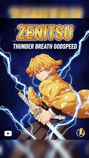 Zenitsu thunder clap and flash 6 fold. #thunderbreathing #anime #demonslayerart