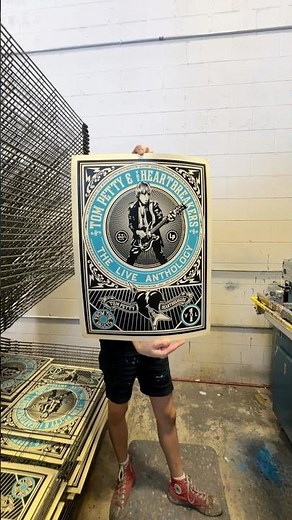 Available now - a limited edition poster of the ‘Live Anthology’ album artwork by Shepard Fairey