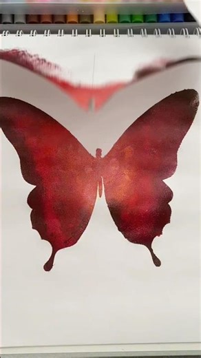 How to Paint a Beautiful Red Butterfly🦋