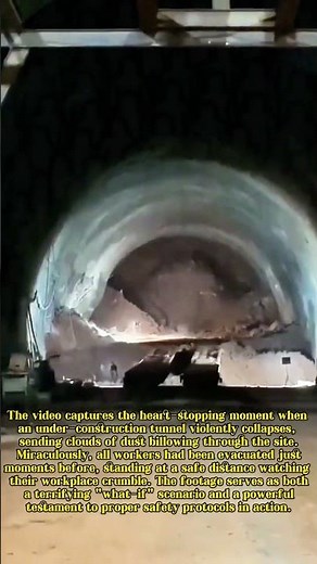 Tunnel Terror: Workers Escape Seconds Before Catastrophic Collapse