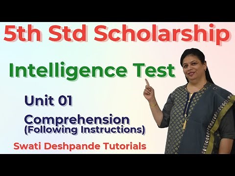 Scholarship 5th Std Intelligence Test - Unit 01 Comprehension - Following Instructions