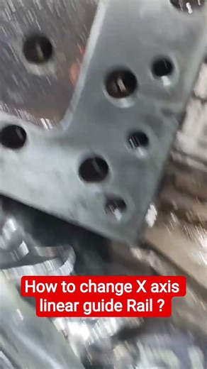 How to change the CNC Turning machine x axis Linear Guide rail , troubleshoot #goviral #machine