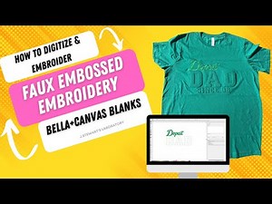 Faux Embossed embroidery | How to digitize in Chroma Luxe