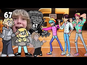 fnf 67 Meme song Vs all Saja Boys KPop Demon Hunters Animation song -Friday Night Funkin' (67 remix)