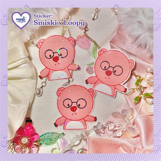 SMISKI X Loopy - Smiski-inspired Sticker by Comfi Daye Studios - Etsy