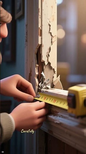 Fix Broken Trim | Simple DIY Repair for Damaged Wall Molding #short