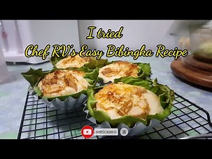 I tried Chef RV's Easy Bibingka Recipe|Quick and Easy Snacks #64