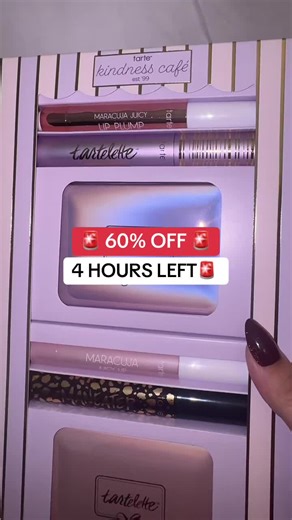 tarte's kindness café collector's set #tartecosmetics #tarteholidaychallange #tartemaracujajuicylip Disclaimer: Final price, shipping costs, coupons, and discounts may Vary and are subject to change at any time. Offers shown in this video may not reflect the most current pricing. Always refer to the official TikTok Shop product listing for accurate and up-to-date information before purchasing. Video posted on 11/26/25@tarte cosmetics