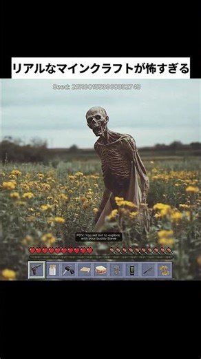 リアルなマインクラフトが怖すぎる #shorts #マインクラフト #マイクラ