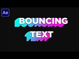 Bouncing Text Animation in After Effects - Motion Graphic Text Tutorial | No Plugins