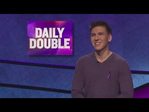 Jeopardy! James Holzhauer Returns - Daily Double - Tournament Of Champions 2019 Day 3