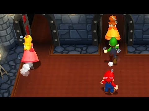 Mario Party 9 - Minigames - Luigi vs Peach vs Mario vs Daisy