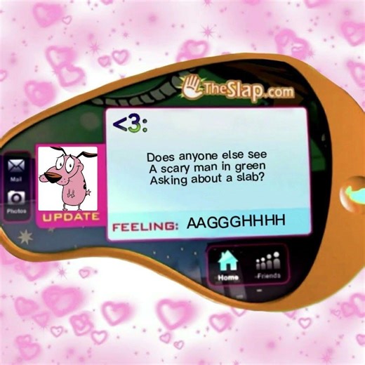 If courage the cowardly dog was on the slap #couragethecowardlydog #cartoonnetwork