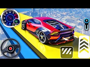 Impossible GT Car Stunt Racing Simulator - Muscle Car Mega Tracks Races 3D - Android GamePlay #7