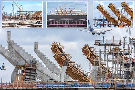 New $1bn stadium in Miami rapidly takes shape and set to open in 2026