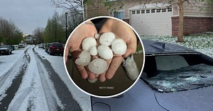 A look at large, accumulating hail that battered the Denver metro overnight