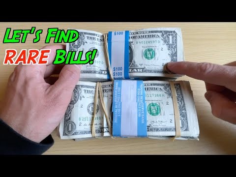 Searching $1,000 of $1 BILLS for RARE & FANCY Serial Numbers WORTH MONEY!