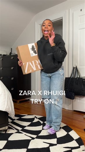 ZARA X RHUIGI Black Cargo Pants Try-On Haul