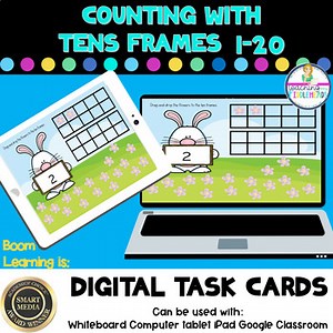 Make Tens Frames to 20 Digital Boom Task Cards