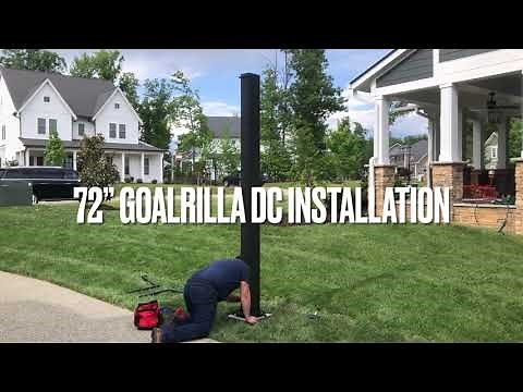 Quality Assembly Solutions installs a 72” Goalrilla DC hoop for a customer