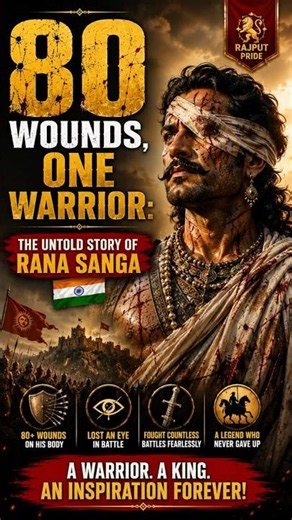 ⚔️ 80 Wounds, One Warrior: The Untold Story of Rana Sanga 🇮🇳