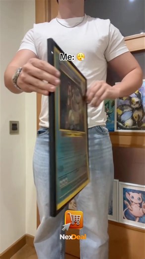 🔥A gift every Pokémon fan will love! 🎁⚡This 3D holographic Pokémon card painting #shorts #viral