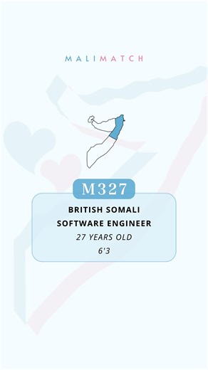 MaliMatch on Instagram: "British Somali Software Engineer 🇬🇧🇸🇴 Sisters if this profile interests you then DM us inshaaAllah! Profile code: M327 #somali #somaliwedding #marriage"
