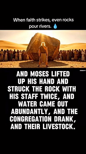 Moses hits the rock! | Isaiah Cares