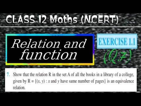 Q.7 exercise 1.1 solution relation and functions class 12 maths NCERT
