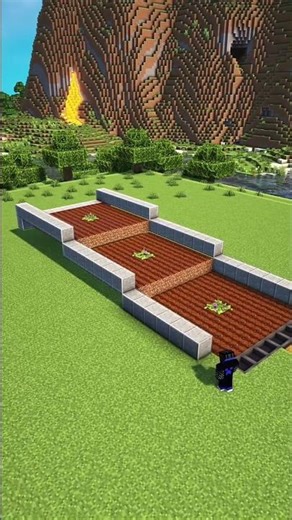 Minecraft Auto Crop Farm 🥕 #minecraft #shorts