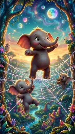 Un Elefante Se Balanceaba Sobre la Tela de una Araña | Canción Infantil 3D para Niños #kidssongs