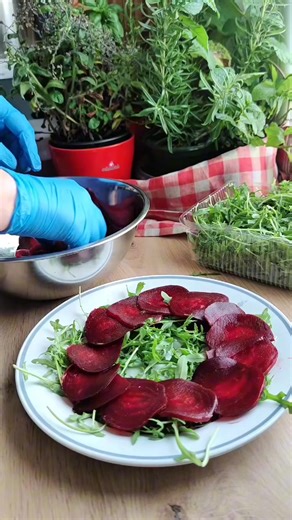 3.9K views · 79 reactions | Everyone loves this salad. Beet and Blue Cheese go together so well, plus arugula and nuts, perfect! https://cookinpolish.com/beet-and-blue-cheese-salad/ | Cook In Polish - Polish Food Recipes | Facebook