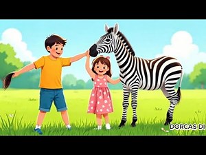 Zebra Dance Song for Kids | Fun Animal Nursery Rhyme with Friends #kidssongs #childrensongs